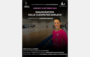 Inauguration salle Cléopatre Darleux